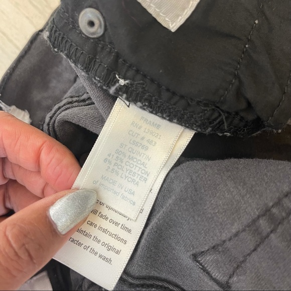 FRAME Denim Black Jeans Le Skinny Size 26 - Picture 5 of 10